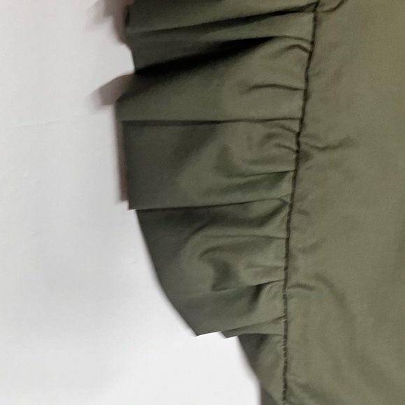 Military green ruffle top by Chepe Italy Size L - Picture 7 of 12